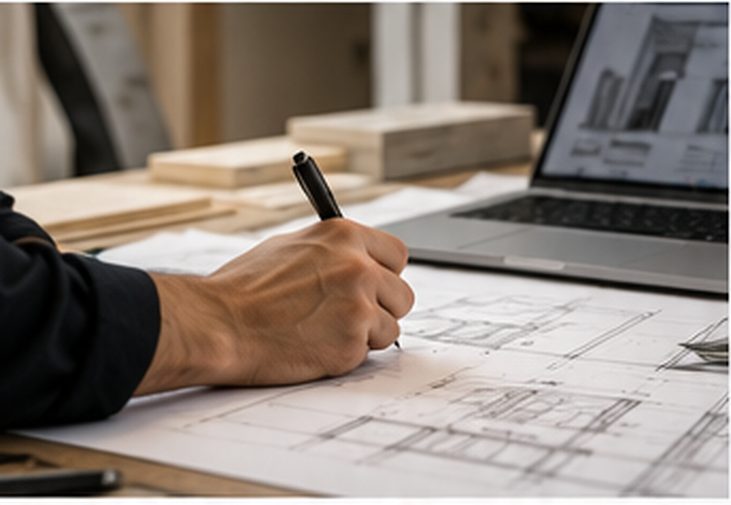 Architectural drafting concept